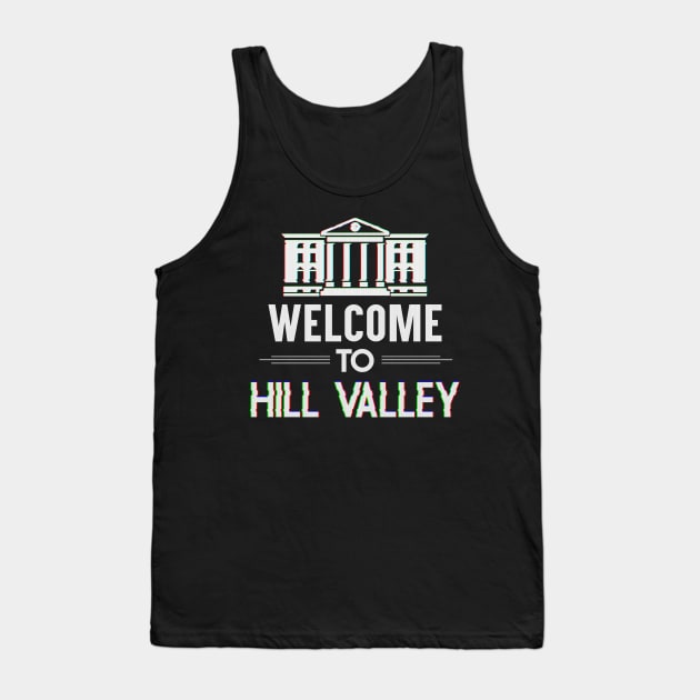 Welcome to Hill Valley - 80s Tank Top by TheSnowWatch